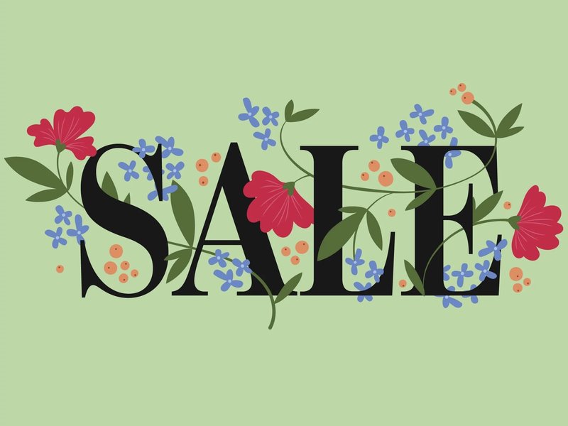 sale flooring banner on Dallas Dr, Denton, Texas area